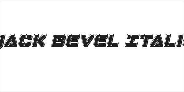 Domino Jack Bevel Italic Italic Logo