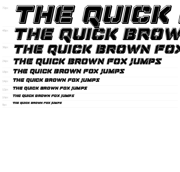 Domino Jack Bevel Italic Italic Waterfall