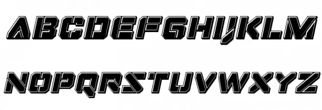 Domino Jack Bevel Italic Italic フォント 小文字