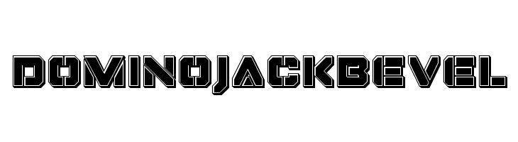 Domino Jack Bevel Font