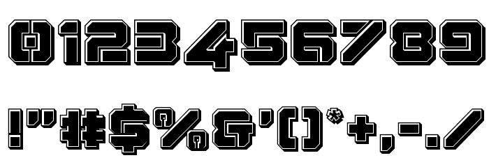 Domino Jack Bevel Font OTHER CHARS