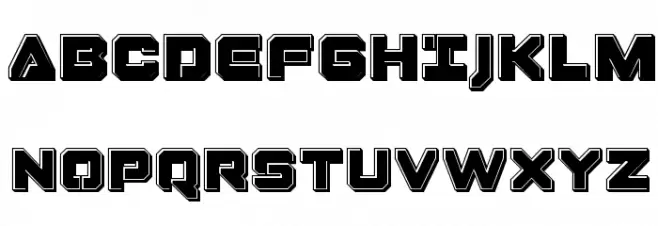 Domino Jack Bevel Шрифта ВЕРХНИЙ