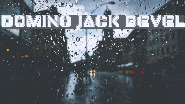 Domino Jack Bevel Font examples