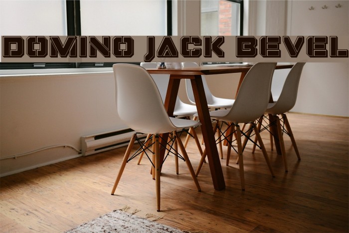 Domino Jack Bevel Font examples