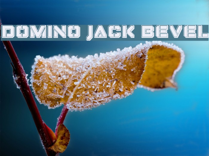 Domino Jack Bevel Font examples