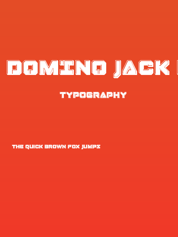 Domino Jack Bevel Poster