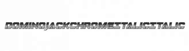 Domino Jack Chrome Italic Italic  免费字体下载