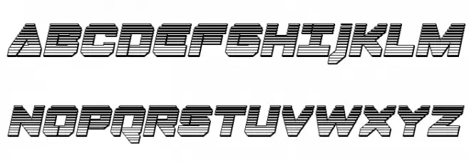 Domino Jack Chrome Italic Italic フォント 大文字