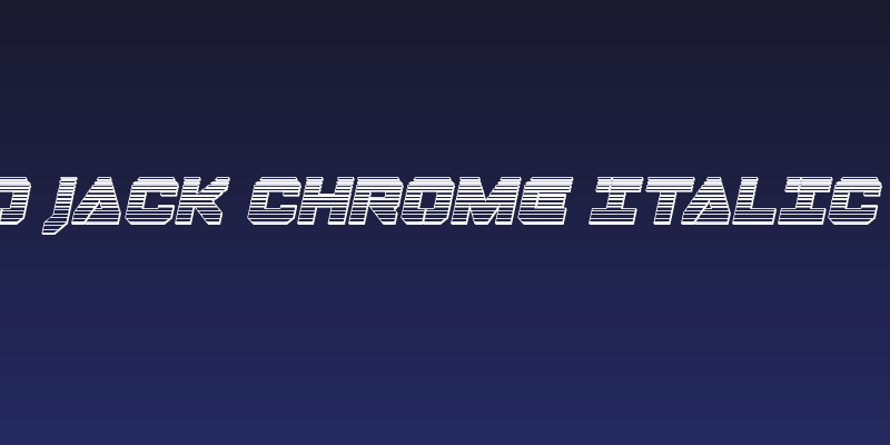 Domino Jack Chrome Italic Italic Social Header