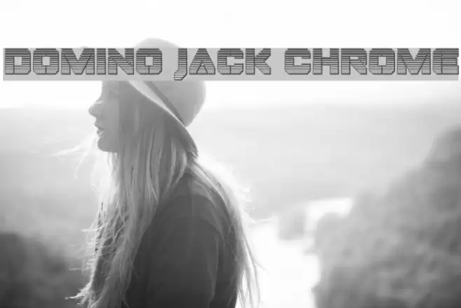 Domino Jack Chrome Font examples