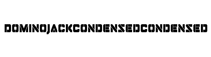 Domino Jack Condensed Condensed  免费字体下载
