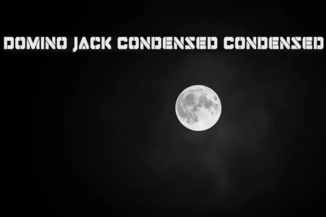 Domino Jack Condensed Condensed Font examples