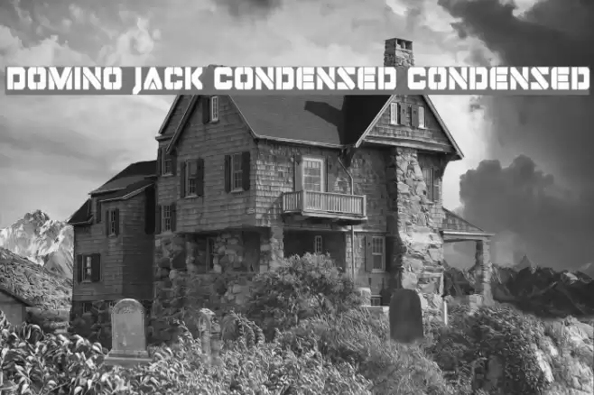 Domino Jack Condensed Condensed Font examples