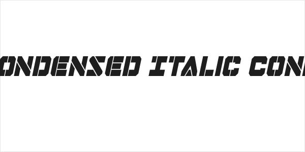 Domino Jack Condensed Italic Condensed Italic Logo
