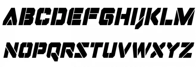 Domino Jack Condensed Italic Condensed Italic Шрифта строчной