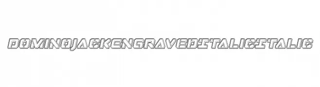 Domino Jack Engraved Italic Italic  Frei Schriftart Herunterladen