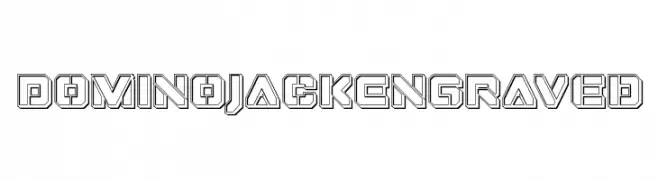 Domino Jack Engraved  Frei Schriftart Herunterladen
