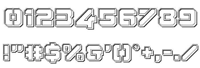 Domino Jack Engraved Font OTHER CHARS