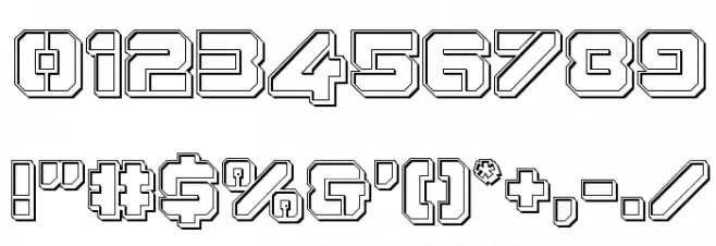 Domino Jack Engraved Polices AUTRES CHARS