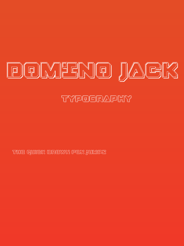 Domino Jack Engraved Poster