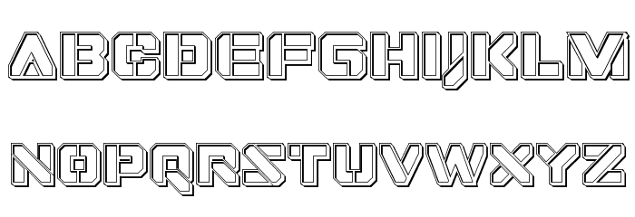 Domino Jack Engraved Font LOWERCASE