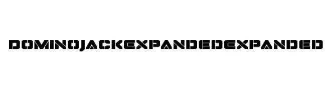 Domino Jack Expanded Expanded  Frei Schriftart Herunterladen