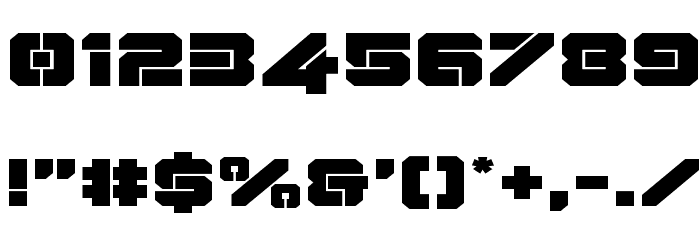 Domino Jack Expanded Expanded Font OTHER CHARS