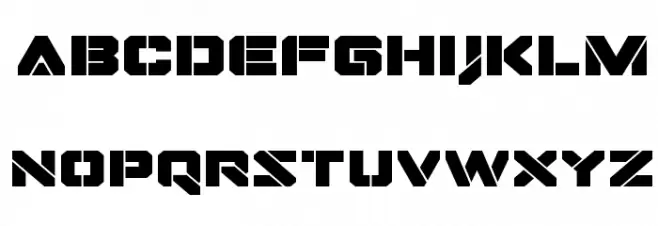 Domino Jack Expanded Expanded फ़ॉन्ट लोअरकेस