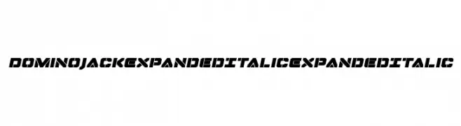 Domino Jack Expanded Italic Expanded Italic  Frei Schriftart Herunterladen