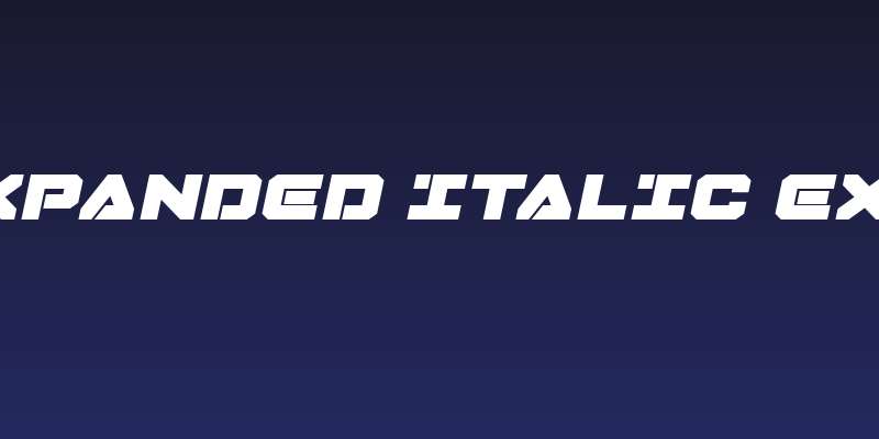 Domino Jack Expanded Italic Expanded Italic Social Header