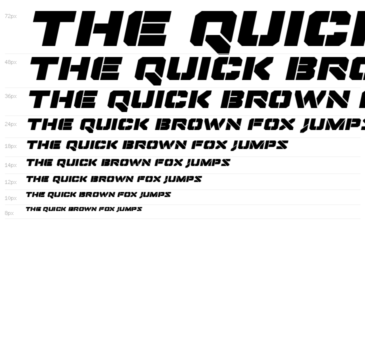 Domino Jack Expanded Italic Expanded Italic Waterfall