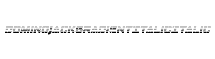 Domino Jack Gradient Italic Italic フォント