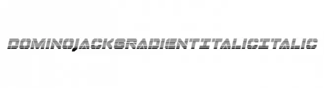 Domino Jack Gradient Italic Italic  フリーフォントのダウンロード
