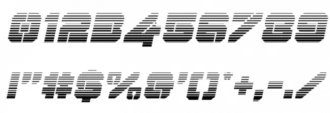 Domino Jack Gradient Italic Italic Font OTHER CHARS