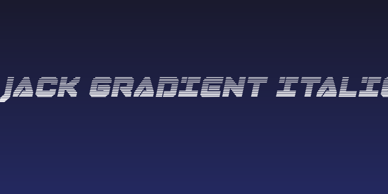 Domino Jack Gradient Italic Italic Social Header