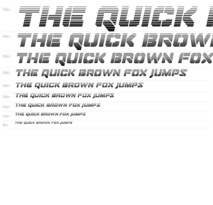 Domino Jack Gradient Italic Italic Waterfall