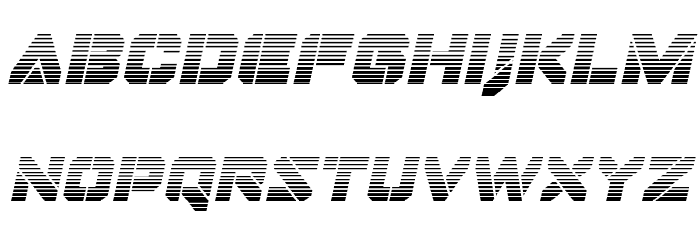 Domino Jack Gradient Italic Italic Font LOWERCASE