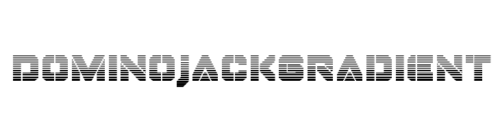 Domino Jack Gradient  免费字体下载