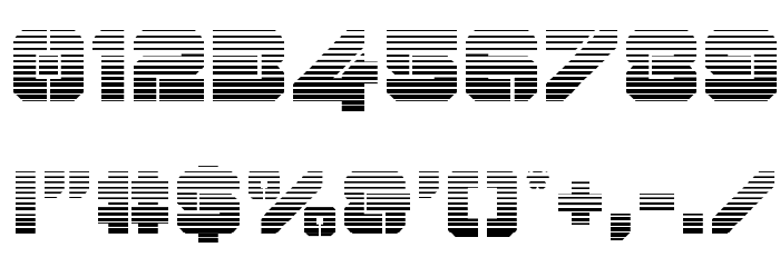 Domino Jack Gradient Font OTHER CHARS