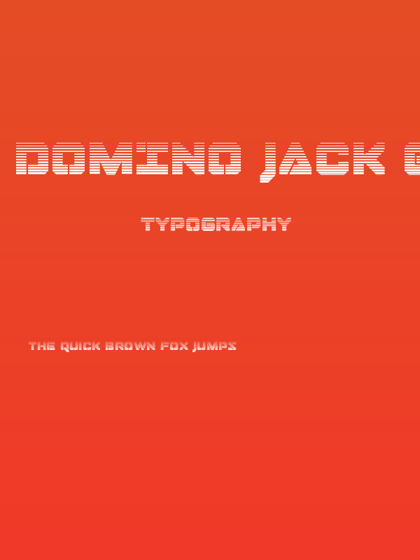 Domino Jack Gradient Poster