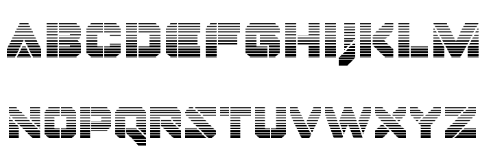 Domino Jack Gradient Font LOWERCASE