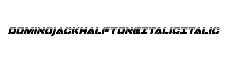 Domino Jack Halftone Italic Italic  les polices de caractères gratuit tlcharger
