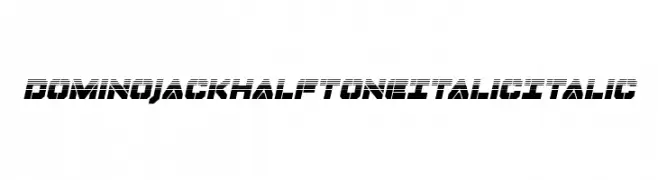 Domino Jack Halftone Italic Italic  Frei Schriftart Herunterladen