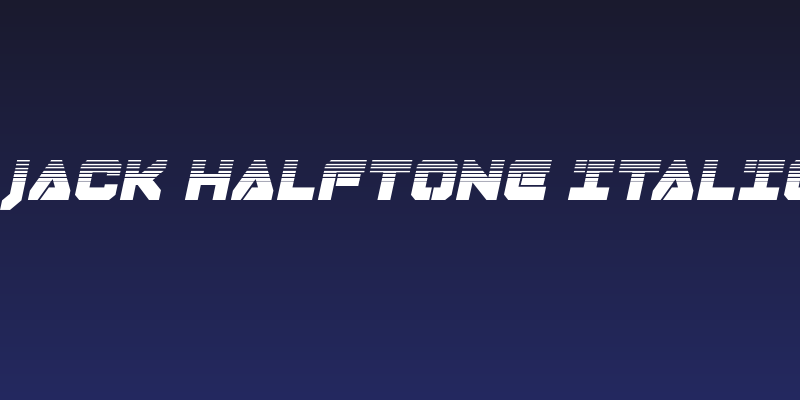 Domino Jack Halftone Italic Italic Social Header