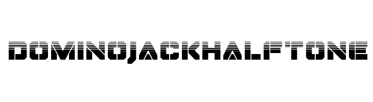 Domino Jack Halftone  les polices de caractères gratuit tlcharger