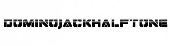 Domino Jack Halftone  Fuentes Gratis Descargar