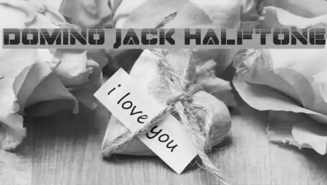 Domino Jack Halftone Font examples