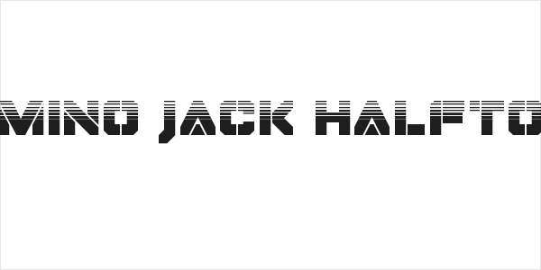 Domino Jack Halftone Logo