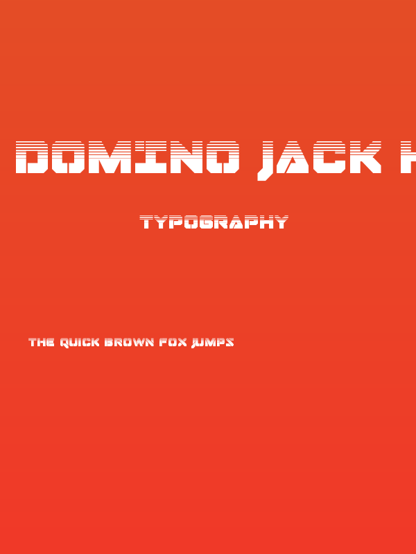 Domino Jack Halftone Poster