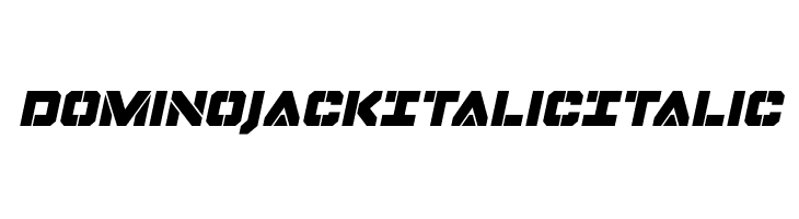 Domino Jack Italic Italic Font